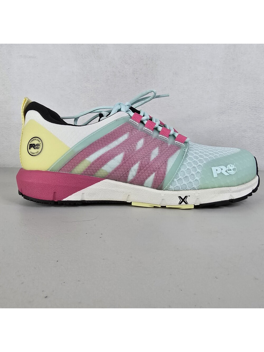 Timberland PRO Womens Day One Saftey Radius Pink / Blue Safety Shoes Size 8.5M